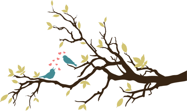 Весеннее дерево вектор