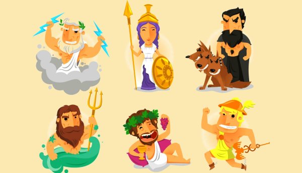 Греческие боги мультяшные