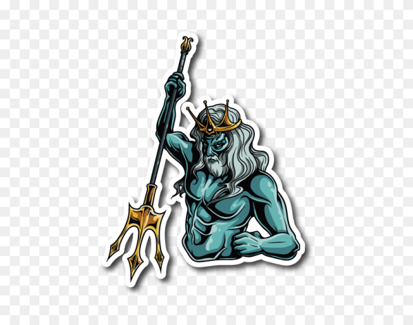 Нептун Бог с трезубцем