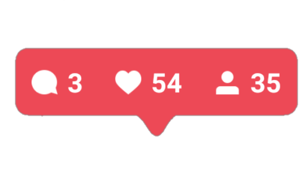 Значок лайков в инстаграме