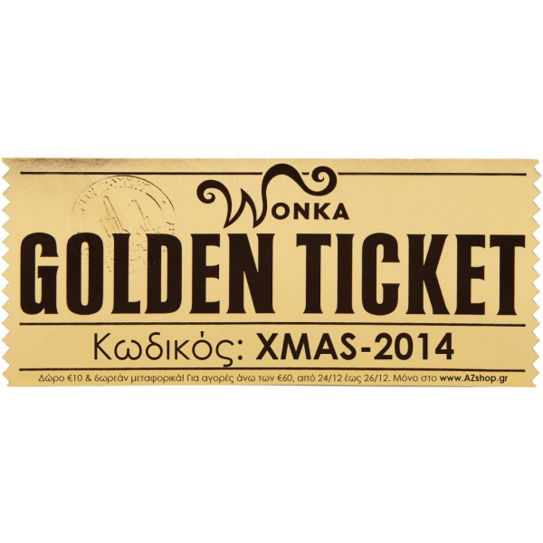 Золотой билет Willy Wonka
