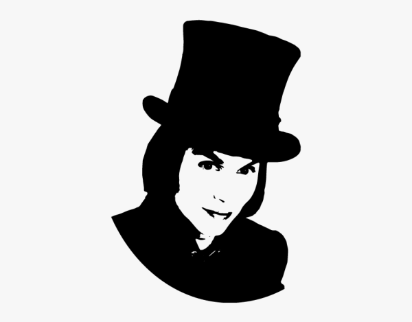 Джонни Депп Вилли Вонка рисунок