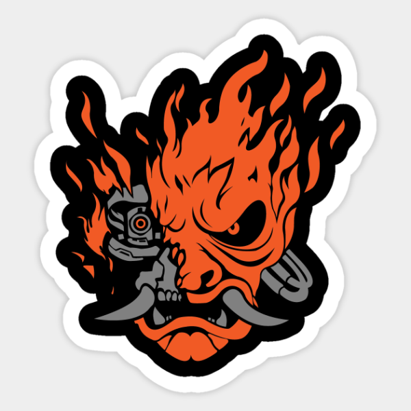 Киберпанк наклейки