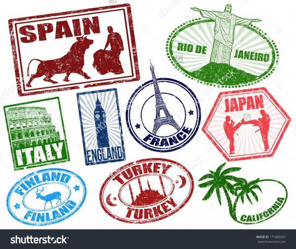 Марки путешествий