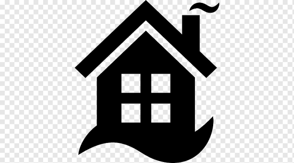 Домик вектор черно белый