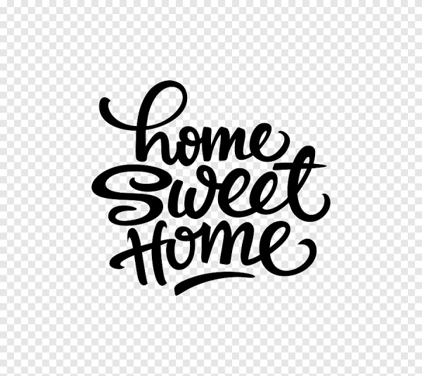 Надпись Home трафарет