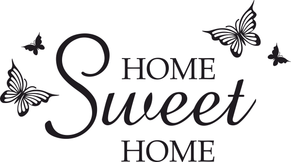 Надпись Home трафарет