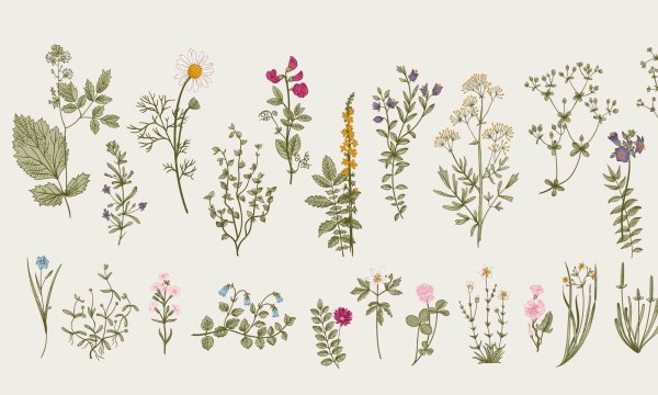 Эскизы небольших татуировок ботаника для девушек на руку