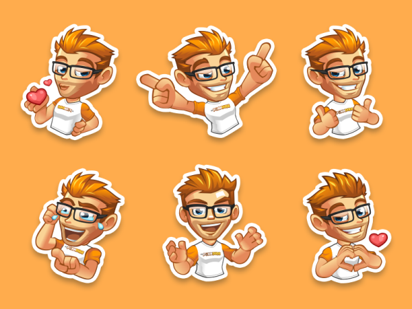 Стикеры по эмоциям