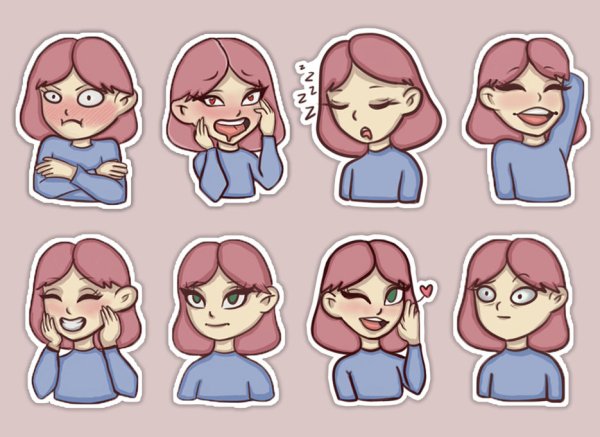 Стикер "эмоции"