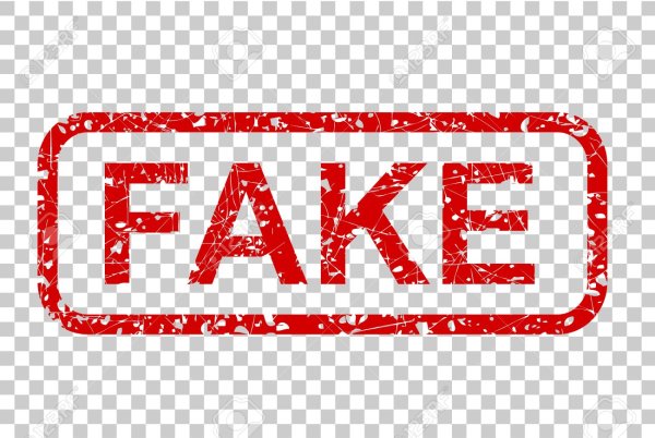 Надпись fake