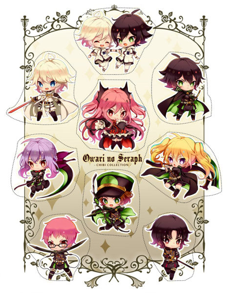 Наклейки аниме последний Серафим