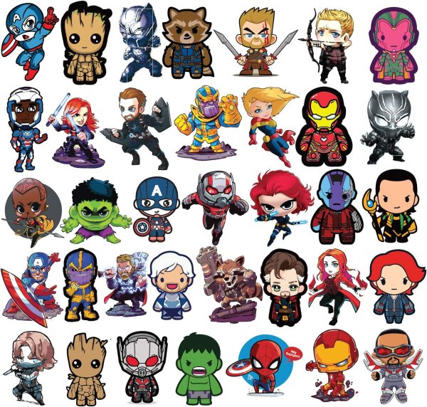 Наклейки с супергероями