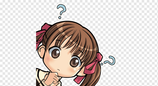 Аниме девочка думает