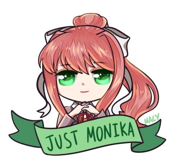 Моника доки доки Стикеры