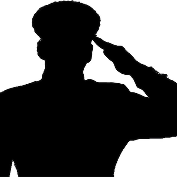 Силуэт офицера