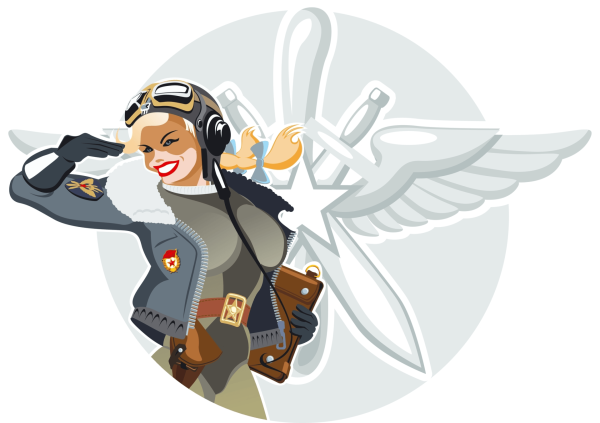 Военный летчик вектор