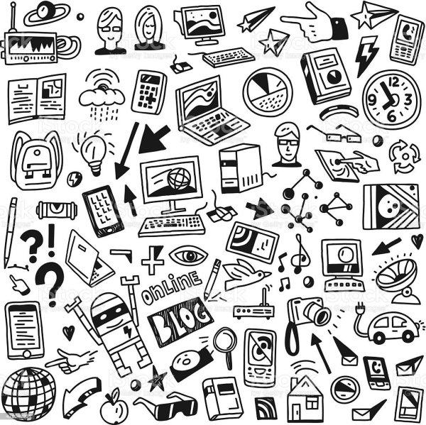 Векторные рисунки связанные с компьютером