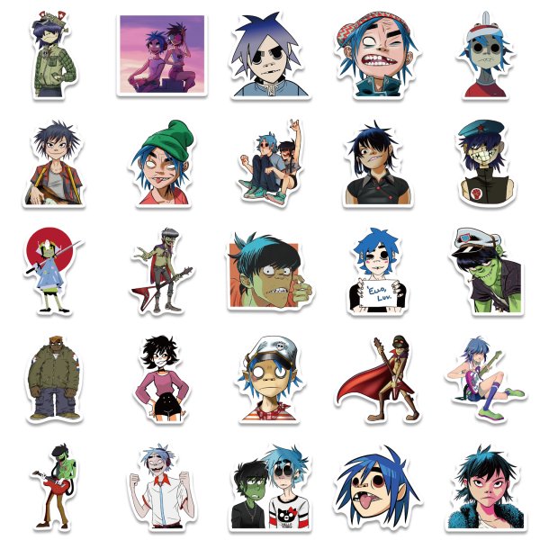 Наклейки Gorillaz