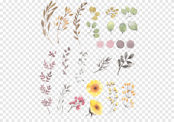 Наклейки с сухоцветами