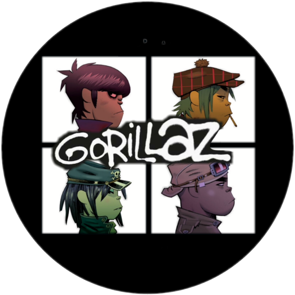 Гориллаз группа на значок