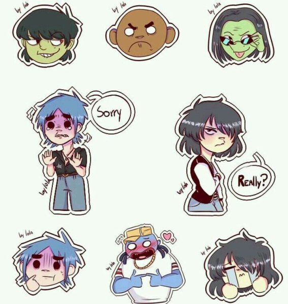 Gorillaz Stickers