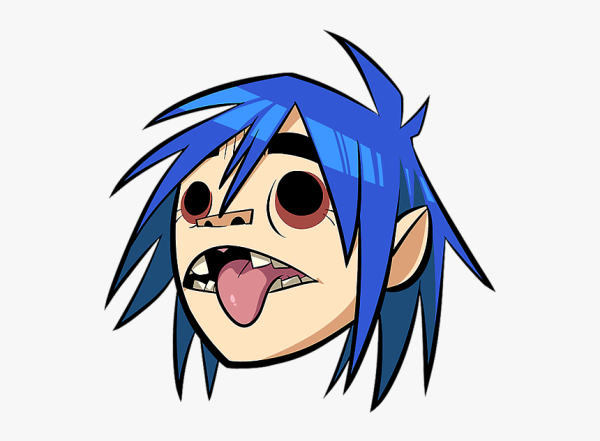 2d Gorillaz белые глаза
