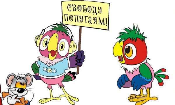 Кеша свободу попугаям
