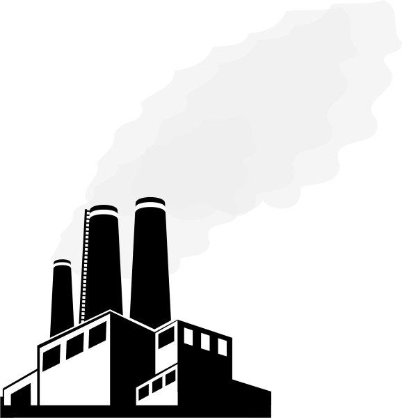 Промышленность на белом фоне