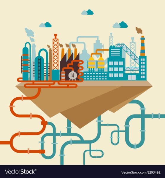 Значок заводик с трубой