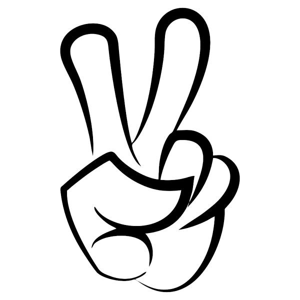 Символ два пальца