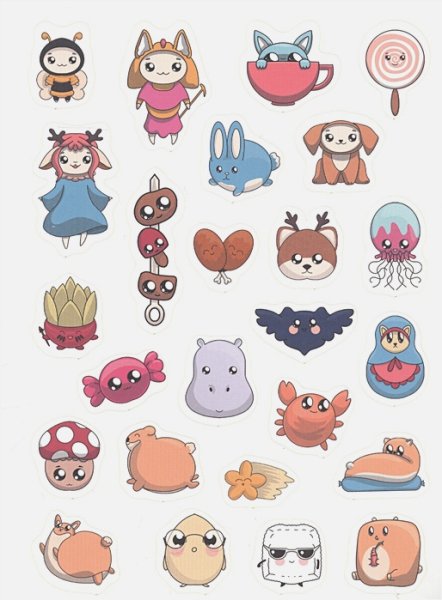 Няшные наклейки