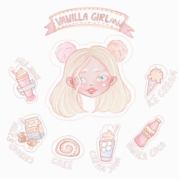 Наклейка девочка