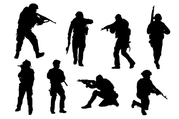 Российский солдат силуэт