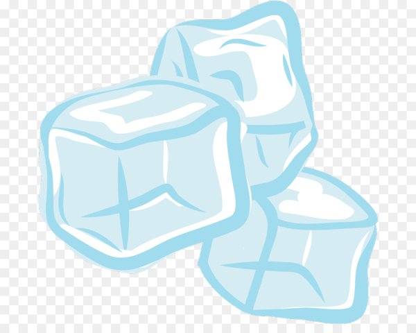 Кубик льда нарисованный