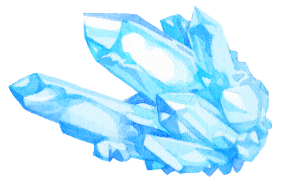 Кристалл на прозрачном фоне