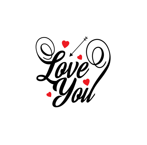 Красивая надпись Love you