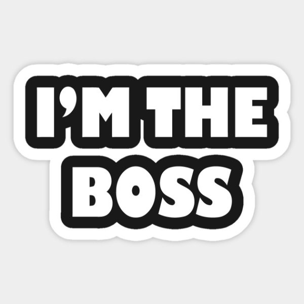 I am the Boss надпись