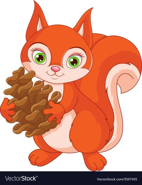 Белка пьет кофе