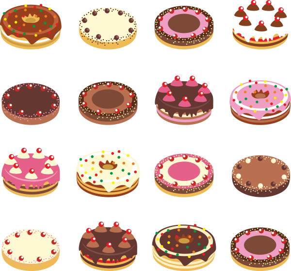 Наклейки тортики