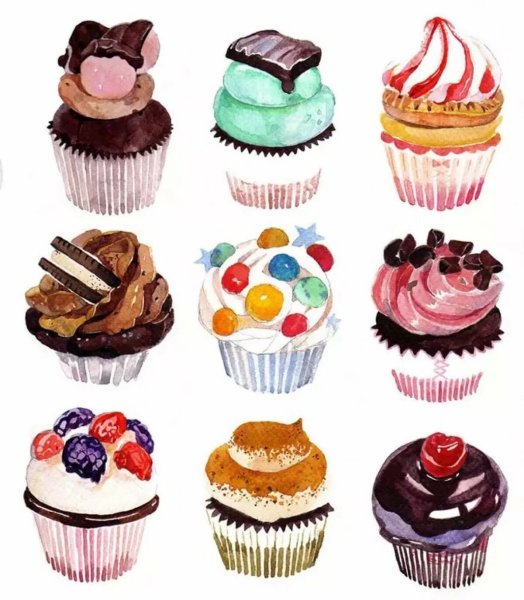 Пирожные для рисования