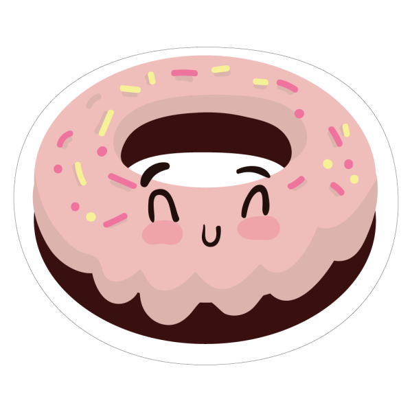 Наклейки пончики