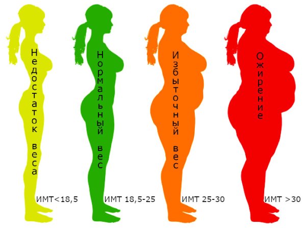 ИМТ избыточная масса