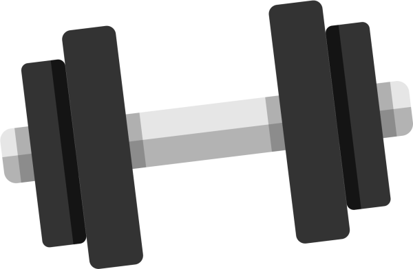 Стикер гантели