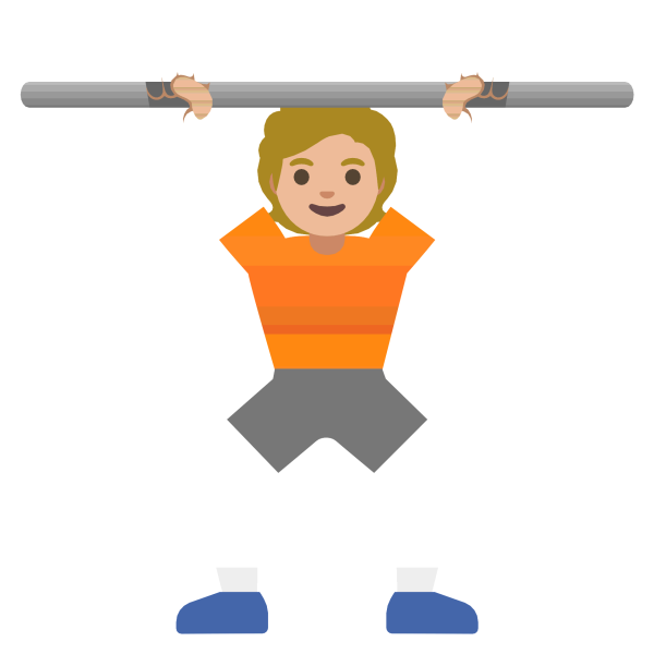 Силач со штангой