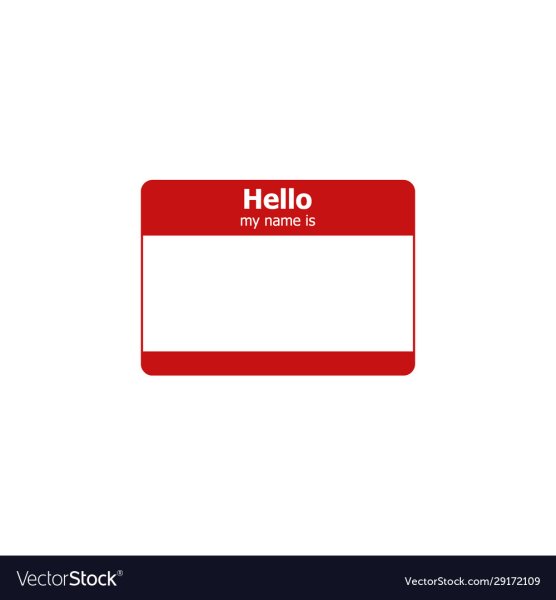 Рисунки на стикерах hello my name is