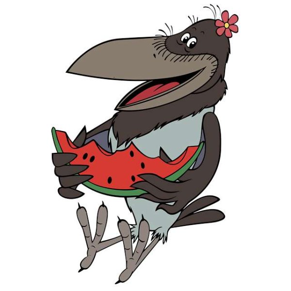 Ворона из мультика