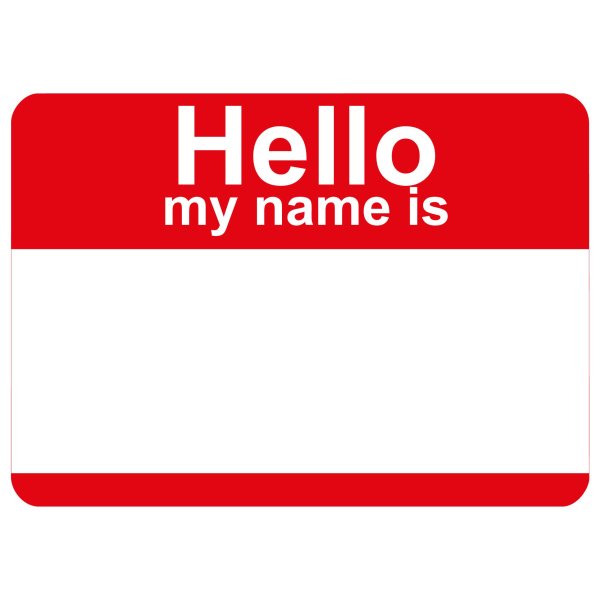 Стикеры hello my name для печати