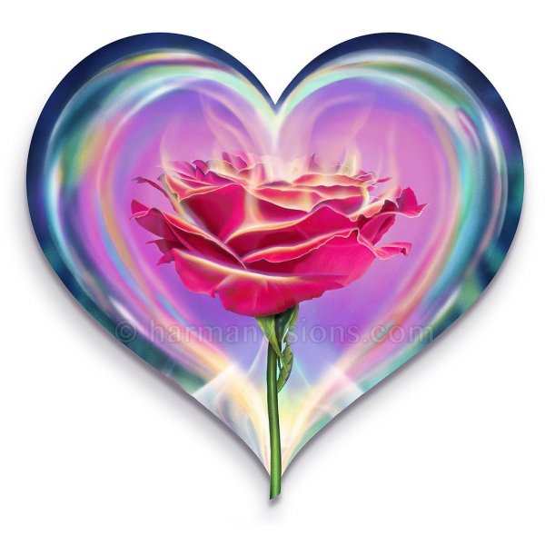 Сердце в виде цветов