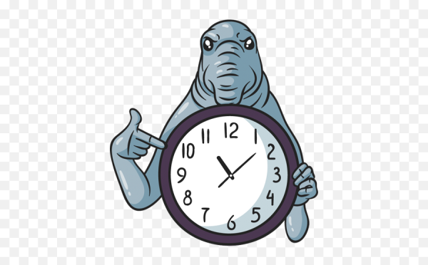 Стикер время